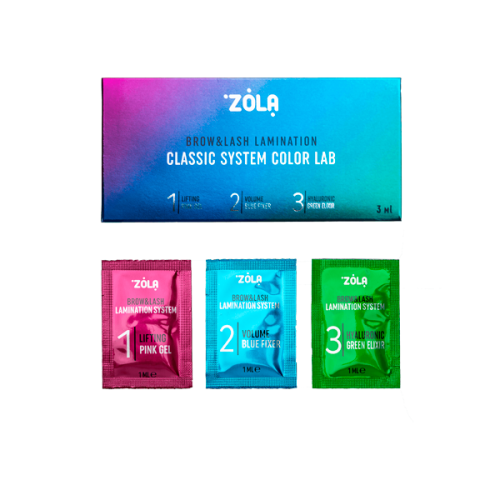ZOLA Color Lab Набір для ламінування в саше (3 x 1ml)