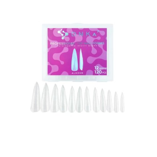 Top Nail Forms Almond DNKa, 120 pcs, Верхні форми