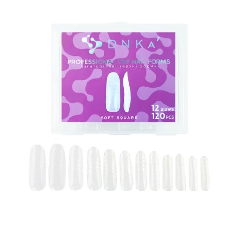 Top Nail Soft Square DNKa, 120 pcs, Верхні форми
