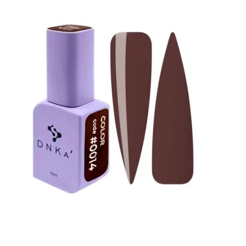 Гель лак DNKa, 12 ml Color #0014 - Кавовий