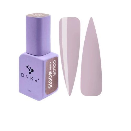 Гель лак DNKa, 12 ml Color #0015 - Бежево-сірий