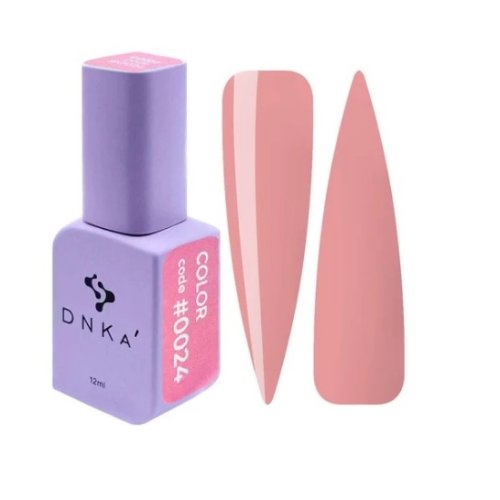Гель лак DNKa, 12 ml Color #0024 - Рожевий