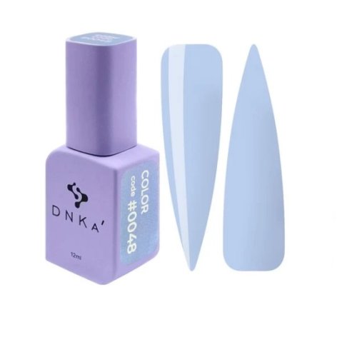 Гель лак DNKa, 12 ml Color #0048 - Ефектний блакитний