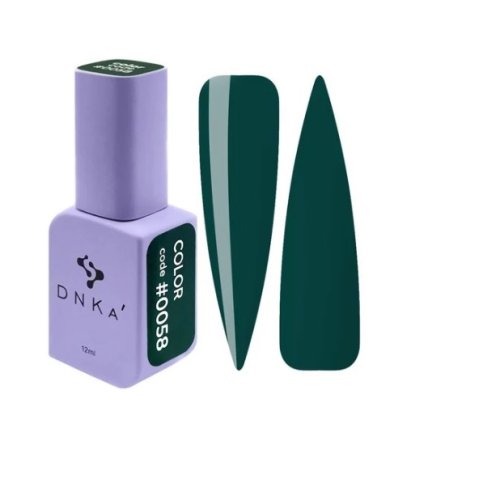 Гель лак DNKa, 12 ml Color #0058 - Зелений