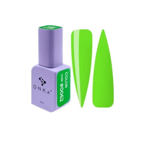 Гель лак DNKa, 12 ml Color #0062 - Салатовий