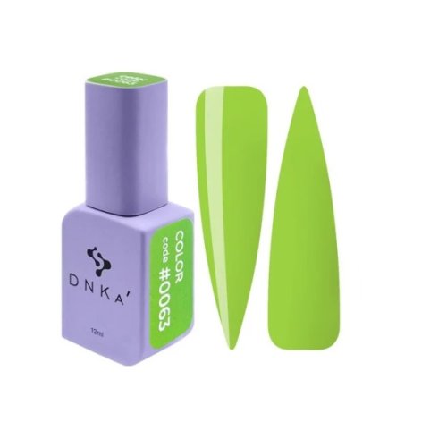 Гель лак DNKa, 12 ml Color #0063 - Світло зелений