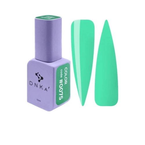 Гель лак DNKa, 12 ml Color #0075 - Бірюзово-зелений
