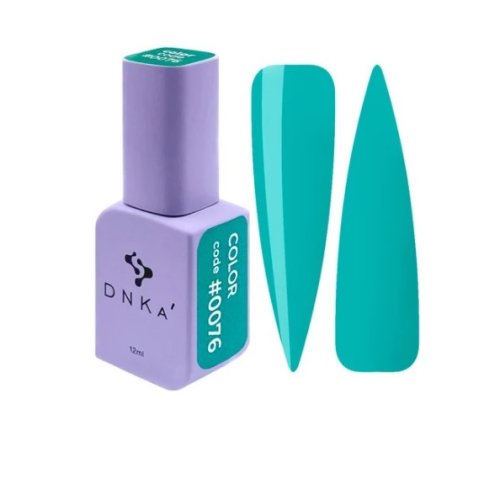 Гель лак DNKa, 12 ml Color #0076 - Насичений бірюзовий