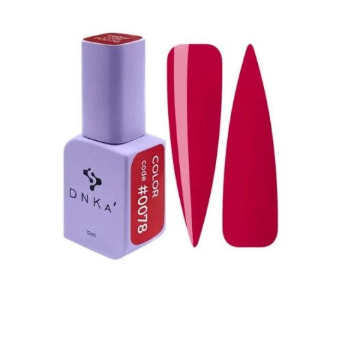 Гель лак DNKa, 12 ml Color #0078 - Малиновий сік