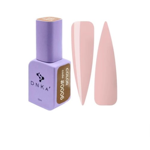 Гель лак DNKa, 12 ml Color #0006 - Ніжнй бежевий