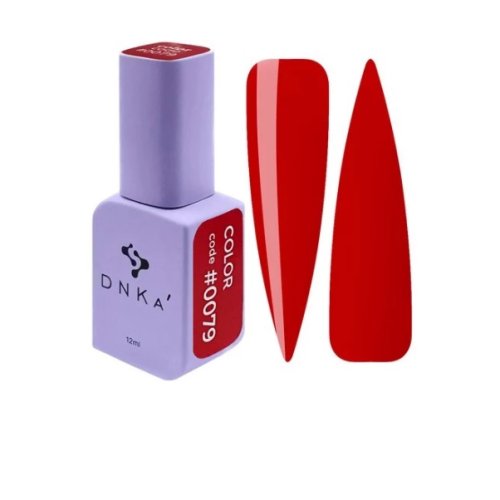 Гель лак DNKa, 12 ml Color #0079 - Яскраво-червоний