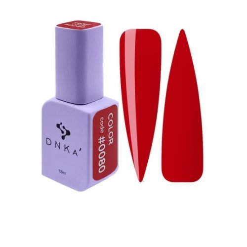 Гель лак DNKa, 12 ml Color #0080 - Червоний