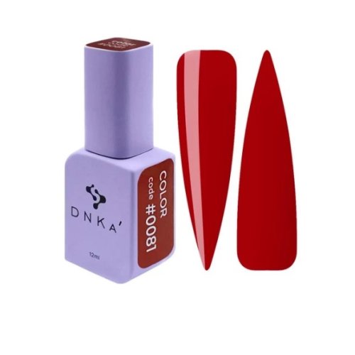 Гель лак DNKa, 12 ml Color #0081 - Класичний червоний