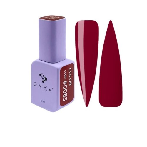 Гель лак DNKa, 12 ml Color #0083 -Темно - червоний