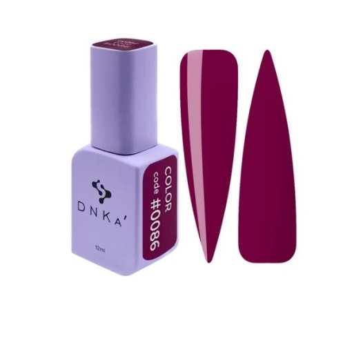 Гель лак DNKa, 12 ml Color #0086 - Виноградно-бордовий