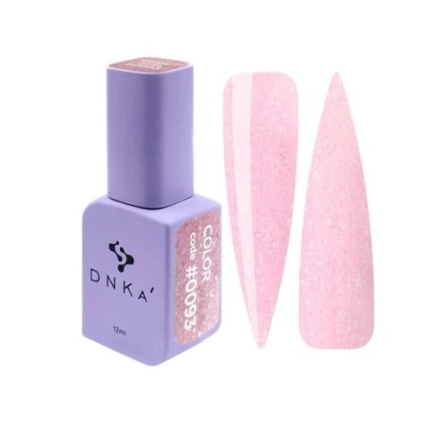 Гель лак DNKa, 12 ml Color #0093 - Рожевий з шимером