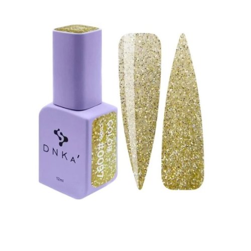 Гель лак DNKa, 12 ml Color #0097 - Золотистий з блискітками