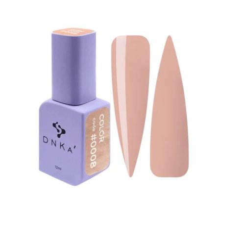 Гель лак DNKa, 12 ml Color #0008 - Теплий бежевий