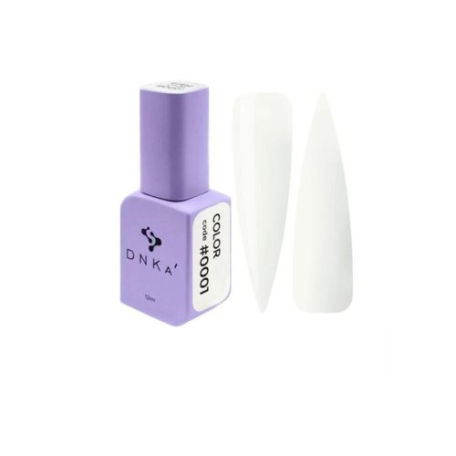 Гель лак DNKa, 12 ml Color #0001 - Молочний