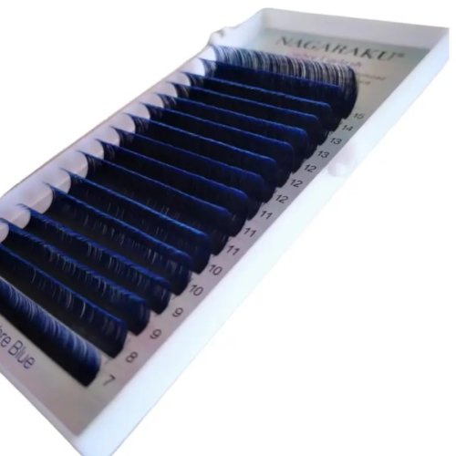 Вії Nagaraku Синій Ombre D MIX 7-15 (0.07)