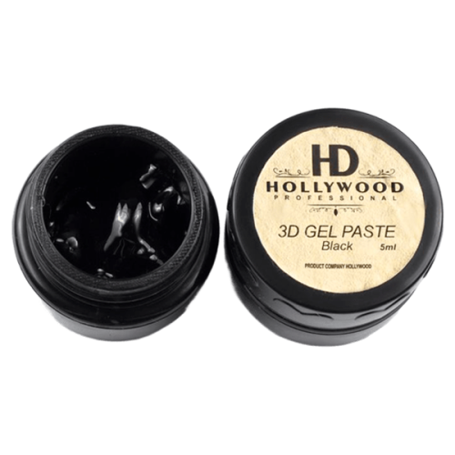 3d Паста Чорний для дизайну HD Hollywood, 5 мл.