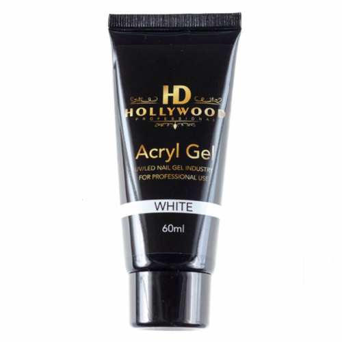 HD Hollywood Акрил-гель для нігтів Білий 60 мл Акрил-гель для нігтів HD Hollywood Acryl Gel White Білий 60 мл