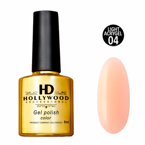 Рідкий акрил-гель Light Acrygel 04 Ніжний світло-персиковий HD Hollywood 8 мл Рідкий акрил-гель Light Acrygel 04 Ніжний світло-персиковий HD Hollywood 8 мл