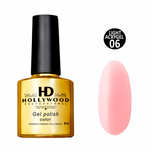Рідкий акрил-гель Light Acrygel 06 Ніжно-рожевий HD Hollywood 8 мл Рідкий акрил-гель Light Acrygel 06 Ніжно-рожевий HD Hollywood 8 мл