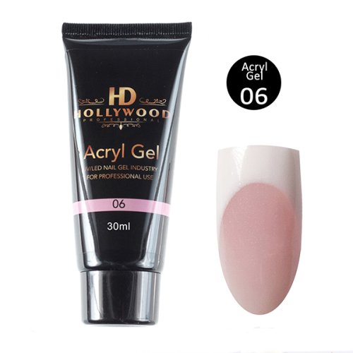 Акрил-гель HD Hollywood Acryl Gel #06 бежево-рожевий Акрил-гель HD Hollywood Acryl Gel #06 бежево-рожевий, 30 мл. (tube)