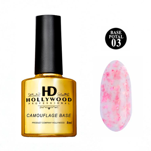 Каучукова база потал 03 Рожевий Potal 8 мл HD Hollywood Каучукова база потал 03 Рожевий Potal 8 мл HD Hollywood