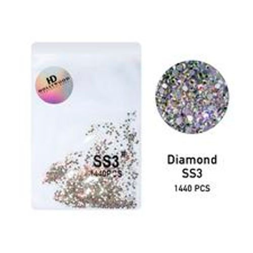 Стрази для нігтів Diamond Хамелеон SS3 1440 шт HD Hollywood