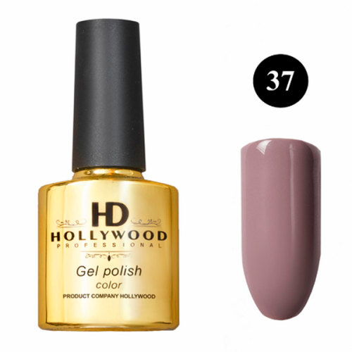 Гель-лак 37 Сіро-фіолетовий нюд HD Hollywood, 8 мл.