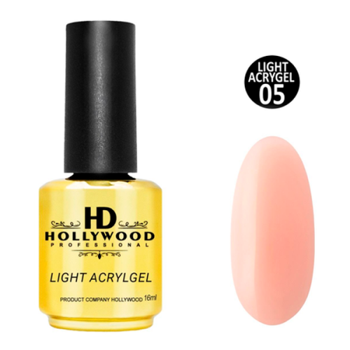 Рідкий акригель Light Acrygel 05 Ніжний персиково-бежевий HD Hollywood Рідкий акригель Light Acrygel 05 Ніжний персиково-бежевий HD Hollywood, 16 мл.