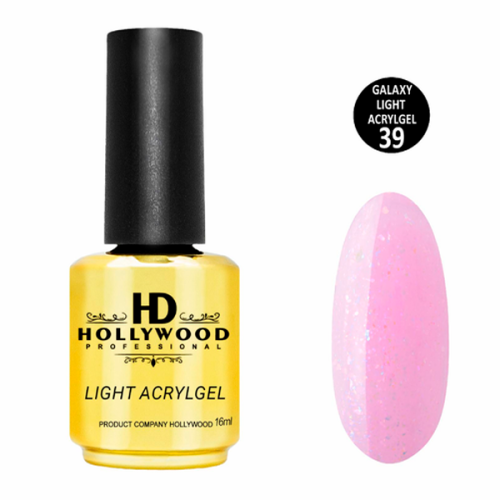 Рідкий акригель Light Acrygel 39 HD Hollywood, 16 мл.
