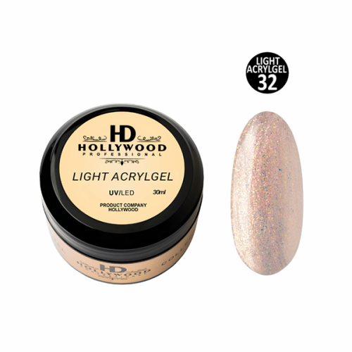 Рідкий акригель Light Acrygel 32 HD Hollywood, 30 мл.