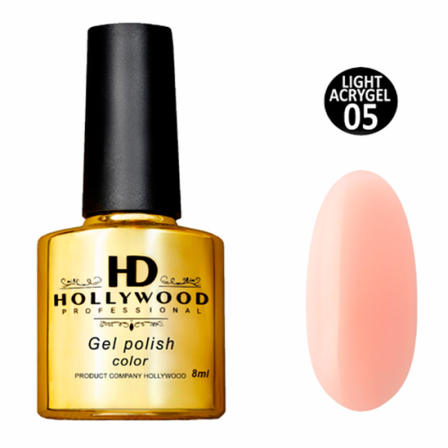 Рідкий акригель Light Acrygel 05 Ніжний персиково-бежевий HD Hollywood Рідкий акригель Light Acrygel 05 Ніжний персиково-бежевий HD Hollywood, 8 мл.