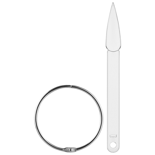 HD Hollywood Тіпси пластикові для зразків, на кільці «Стілет» HD Hollywood Тіпси пластикові для зразків, на кільці «Стілет», 50 шт, прозорі