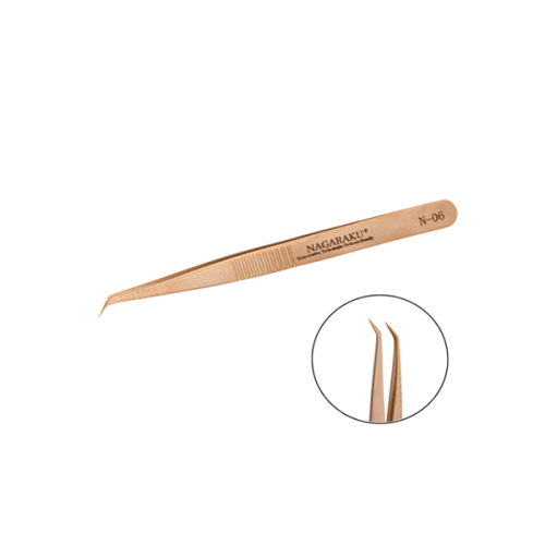 Nagaraku пінцет для норощування, кутовий N-06