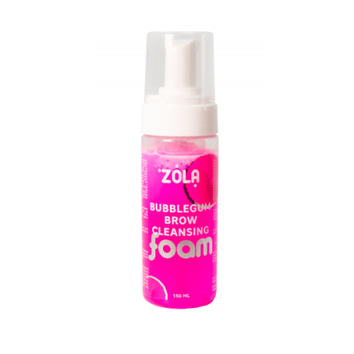 ZOLA Піна для брів рожева, що очищає Bubblegum Brow Cleansing 150 мл ZOLA Eyebrow Cleansing Foam Pink Bubblegum Brow Cleansing 150 ml