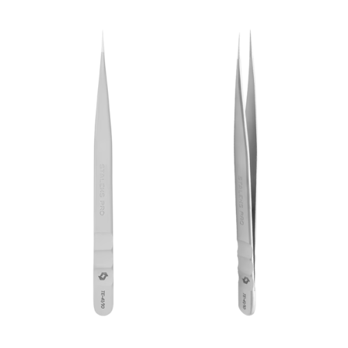 Пінцет для вій професійний прямий STALEKS PRO EXPERT 41 TYPE 10 TE-41/10