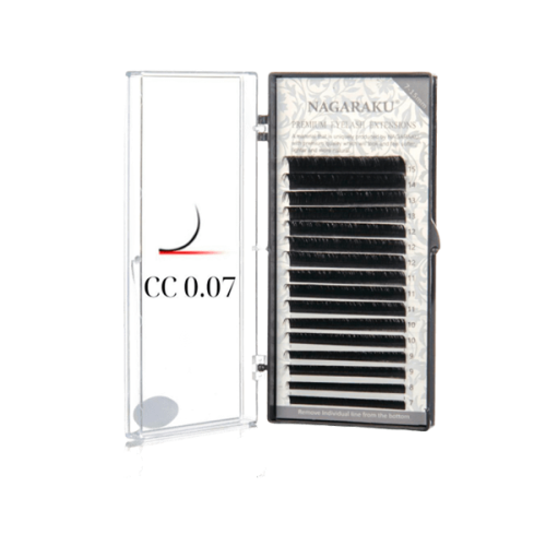 Вії Nagaraku чорні СС mix 0.07 (7-15 мм)