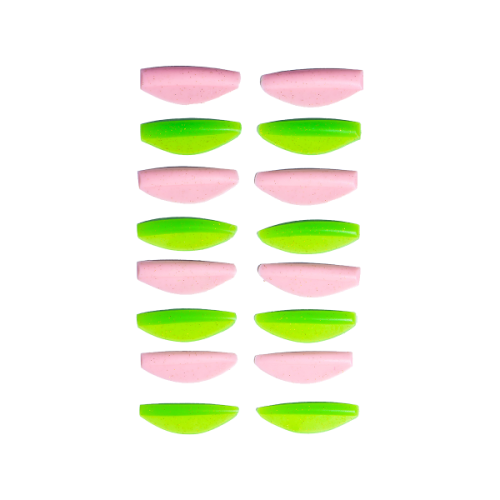 Round curl pink & green валіки