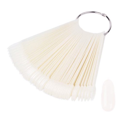 Тіпси пластикові, мигдаль, молочні, 50 шт.