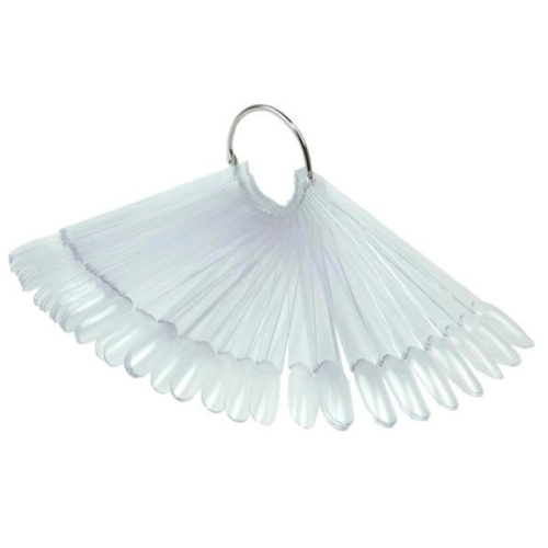 Тіпси пластикові, мигдаль, прозорі, 50 шт.