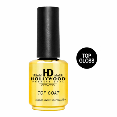 TOP Gloss No Wipe HD Hollywood, 16 мл, для твердих матеріалів