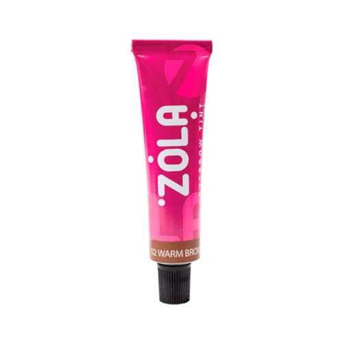 ZOLA Фарба для брів із колагеном 15ml ZOLA Фарба для брів із колагеном 15ml. 02 Warm brown Eyebrow Tint With Collagen 15ml.