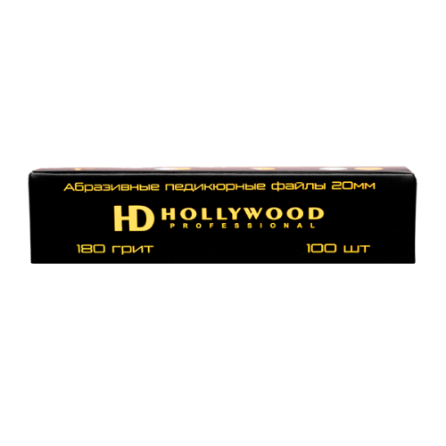 HD Hollywood Змінні файли для педикюрного диска, розмір M, 20 мм, 180 грит HD Hollywood Змінні файли для педикюрного диска, розмір M, 20 мм, 180 грит (100 шт)